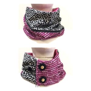 Slouchy Snood Pink/Black