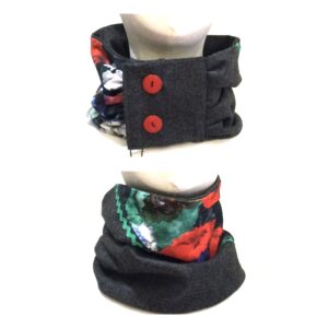 Slouchy Snood Black / Daisy