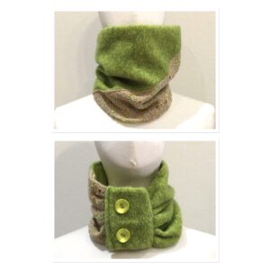 Slouchy Snood Lime /Gold