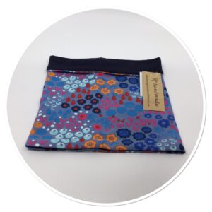 Reversible Snood Blooms on Blue