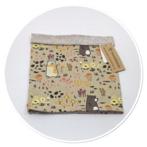 Reversible Snood Woodland Bear