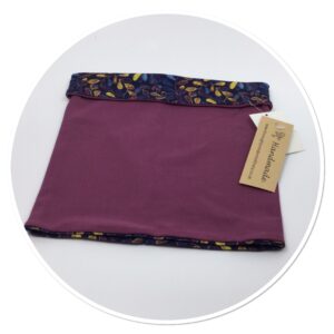 Reversible Snood Aubergine /Navy