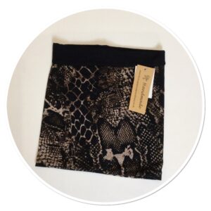 Reversible Snood Snake Print