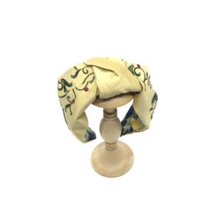 Silk Headband Gold Embroidered