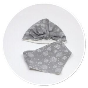 Bow Beanie & Bib Set Dandylions