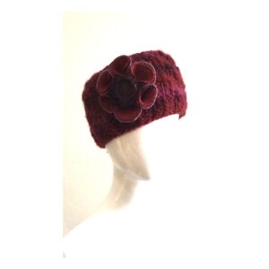 Earwarmer Removable Flower Reds