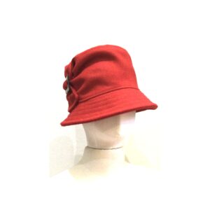 Trilby With Side Buckle Red