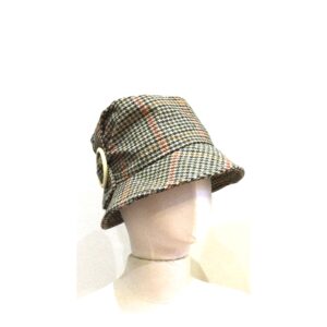 Trilby With Side Buckle Dogtooth Check