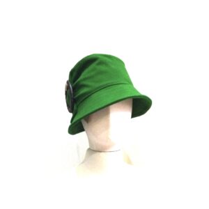 Trilby With Side Buckle Emerald