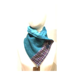 Wool Neckwarmer Jade Tweed