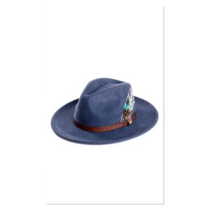 Felt Fedora Navy