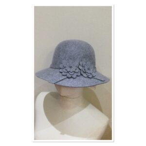 Felt Brimmed Hat Silver